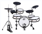 White Wood coloured XM World Groove Series J-8SR eDrum kit